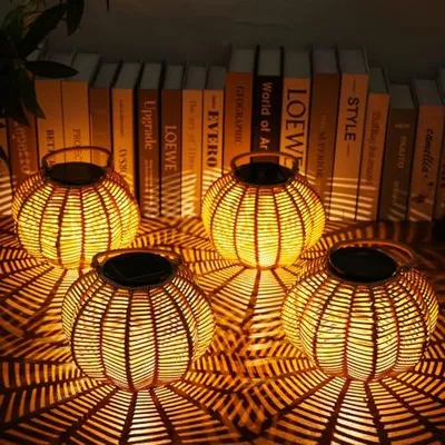 Produktbild von Solarlampen für Außen 4 Stück IP65 Wasserdicht Hängend Balkon Gartendeko