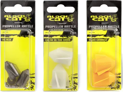 Produktbild von Black Cat Propeller-Rasseln Welsmontage glow in the dark 2 Stück 3cm