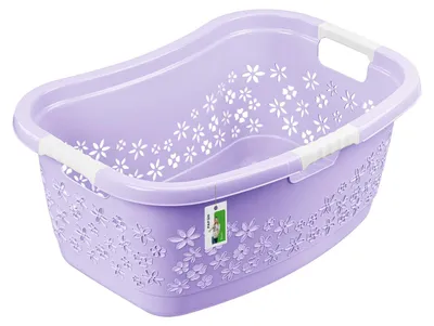 Produktbild von keeeper Lasse ergonomischer Wäschekorb 50 l Soft Purple