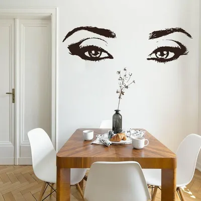 elegantes Frauenauge mit Wimpern – Decords Wandtattoo, Produktansicht 1