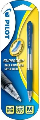 Produktbild von Kugelschreiber Super Grip M Schreibfarbe blau Blister