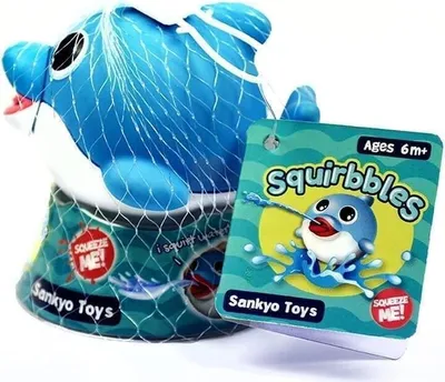 Produktbild von Badespielzeug Blauer Delfin mit Wassersprühfunktion