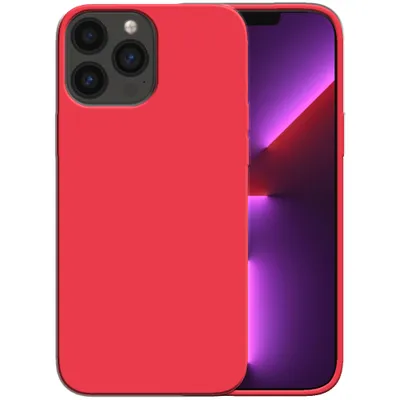 Immagine prodotto di Smartphonica Custodia in silicone per iPhone 13 Pro Max con interno morbido - Rosso