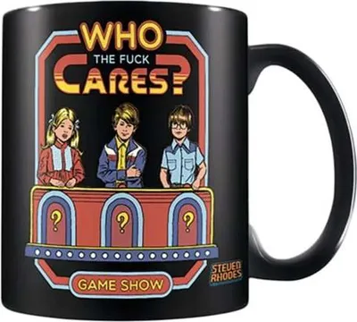 Produktbild von Steven Rhodes Tasse Who Cares multicolor Standard