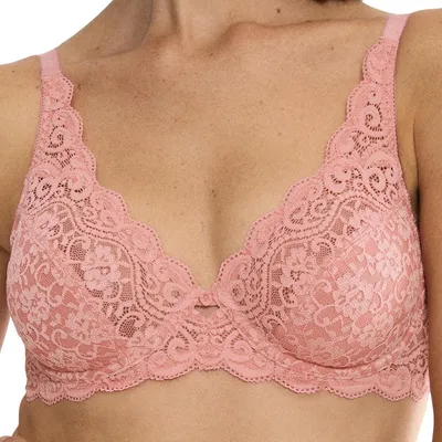 Obrázok produktu pre Triumph Amourette Floral Lace, Mäkký pohár, Ruže, Kostice, Vzor, Cherry Rose, Žena