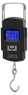 Produktbild von Kofferwaage Gepäckwaage Hängewaage - 50 kg - LCD-Display mit Hintergrundbeleuchtung - Haken