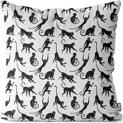 Produktbild von VOID Affen Grafik Muster Afrika Kissenbezug Kissenhülle sofa couch wohnzimmer dekoration wasserfest Outdoor Kissen bezug deko