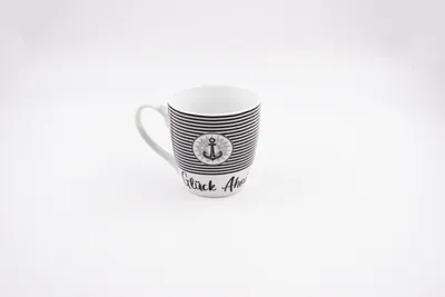 Produktbild von Kaffeetasse Glück Ahoi Porzellan 450ml Maritim Landhausstil