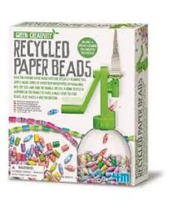 Produktbild von 4M Bastelset Papierperlen: Spezielles Werkzeug mit einfacher Griffdrehung für Zeitungs- & Zeitschriftenpapier