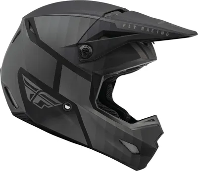 Obrázok produktu pre Fly Racing Kinetic Drift Youth Motocross Helm, schwarz/grau, Y/S (47/48)