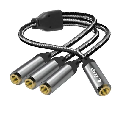 Image de Adaptateur diviseur 3,5 mm (jack femelle) vers 3 x 3,5 mm (jack femelle) LinQ