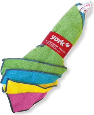 Produktbild von York Microfasertücher 4 Stück 30x30 cm, Blau