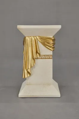 Produktbild von Säule Medusa Mäander Style Dekosäule Säulen Statue Ständer Barock 55cm Neu 1039