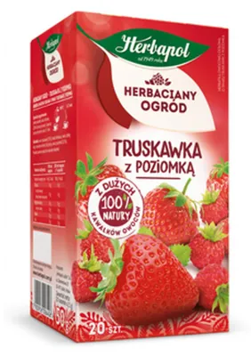 Zdjęcie produktu dla Herbaciany Ogród herbatka owocowa truskawka z poziomką 20tb/50g