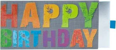Image de ARTEBENE Enveloppe cadeau « Happy Birthday » 23 x 11 cm