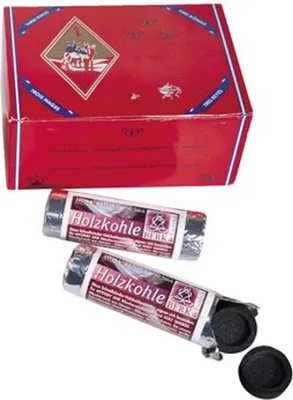 Produktbild von Räucherkohle 40 mm Three Kings Großpackung - 10 Rollen x 10 Tabs = 100 Tabs.