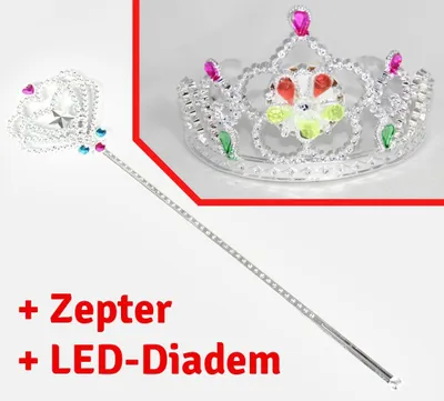 Produktbild von Zepter und Krone Set - Zubehör für Prinzessin