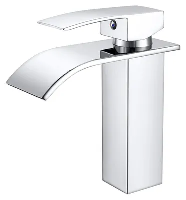 Produktbild von Wasserhahn Waschtischarmatur Einhebel Wasserfall 105 mm Chrom