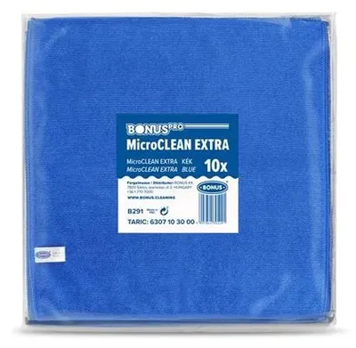 Produktbild von Wischtuch "MicroCLEAN Extra", blau, universal, 10 Stück, 40 x 40 cm, BONUS B291