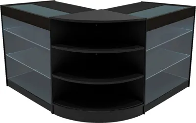 Immagine prodotto di Set di banconi espositivi LED Apollo, modello LM60 + K900 (2 pezzi) – colore nero