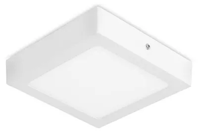 Image de LEDS C4, plafonnier encastrable - 12,2 W, lumière blanc chaud, 874 lm, indice de protection IP23, blanc