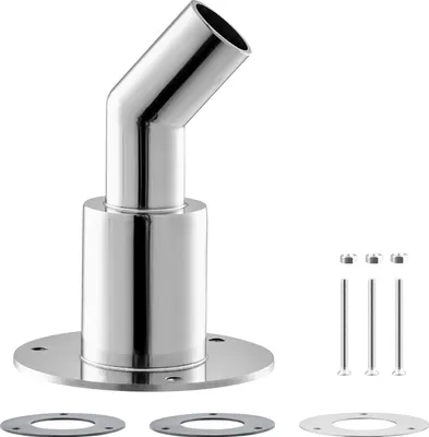 Obrázek produktu pro SucceBuy Kryt výfuku trupu, 24 mm kryt výfuku naftového topení se šrouby, maticemi a těsněním, náhrada trysky výfukového potrubí trupu z nerezové oceli 316 ve stříbrné barvě