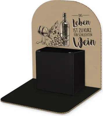 Produktbild von itenga Geldgeschenkverpackung Basic Wein I Aufsteller Würfel (Motiv 134)