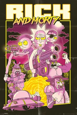 Obrázek produktu pro Empireposter 766441, 1 kusů, Filmy a televize, Rick & Morty, Obdélník, Chlapec/děvče, Vícebarevný