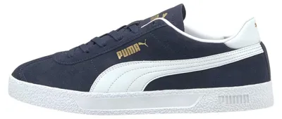 Produktbild von Puma - Herren Sneaker "Club", Wildleder PP6035 (40,5 EU) (Weiß/Dunkles Marineblau)