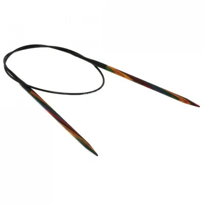 Produktbild von Lana Grossa - Rundstricknadel Design-Holz multicolor Ed. 2018 60cm 4,5mm