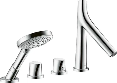 Immagine prodotto di Hansgrohe Axor Starck Organic Set di miscelatori da bagno a 4 fori per bordo vasca cromo