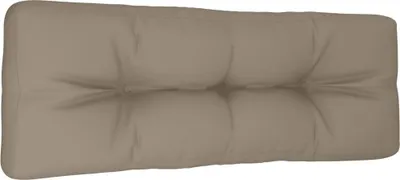 Obrázok produktu pre vidaXL Paletový vankúš Taupe 120x40x12 cm Tkanina