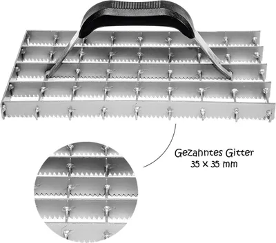Produktbild von Gitterrabot gezahnt 35 x 35 mm
