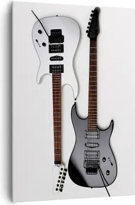 Produktbild von Bild auf Leinwand - Leinwandbild - Einteilig - E-Gitarren Streicher Musikinstrument - 70x100cm - Wand Bild - Wandbilder - Leinwanddruck - Wanddekoration - Leinwand bilder - Wandbild - PA70x100-0369
