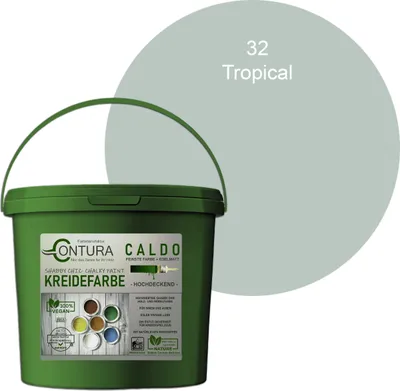Produktbild von Contura BeGreen 1Kg. Kreidefarbe Shabby Chic Möbellack - 32 Tropical