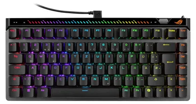 Produktbild von ASUS ROG Falchion Ace 75 HE, 75%, Kabelgebunden, USB, Magnetic-mechanical key switch, RGB-LED, Schwarz