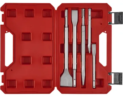 Imagen del producto de Juego de cinceles SDS-plus, 250/240 mm, de 5 piezas (en estuche de transporte)