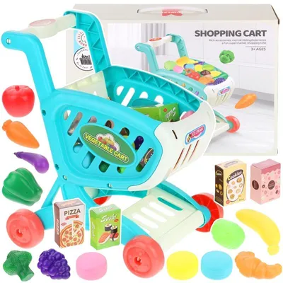 Produktbild von Einkaufswagen für Kinderprodukte Gemüse Obst Zubehör