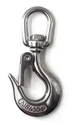 Edelstahl-Hebehaken, drehbar, WLL 650 kg, 2 Stück