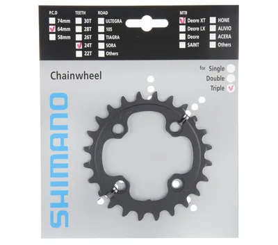 Produktbild von Shimano Kettenblatt Deore XT FC-M770-10 64 mm 24 Zähne