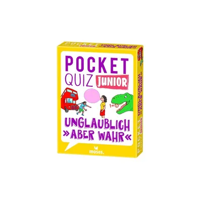 Produktbild von moses Pocket Quiz junior Unglaublich, aber wahr