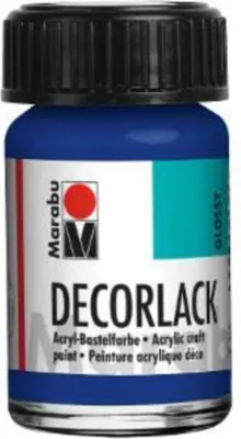 Immagine prodotto di Marabu 1130 39 052 Decorlack acrilico, blu medio 052, 15 ml