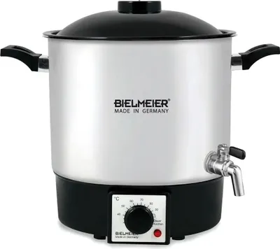 Produktbild von BIELMEIER Einkochautomat Edelstahl 9 Liter Auslaufhahn 1000 Watt BHG 990.2