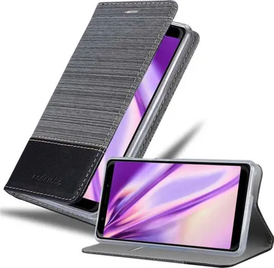 Image de Cadorabo Housse pour WIKO VIEW GO Housse en gris pour téléphone portable Etui Book Case Cover