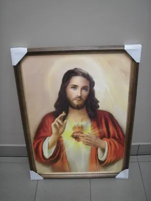 Zdjęcie produktu dla obraz w drewnianej ramie 50/70 - religijny