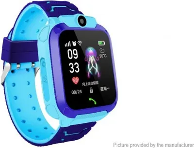 Produktbild von Smartwatch dla dzieci Q12 niebieski PL wodoodporny