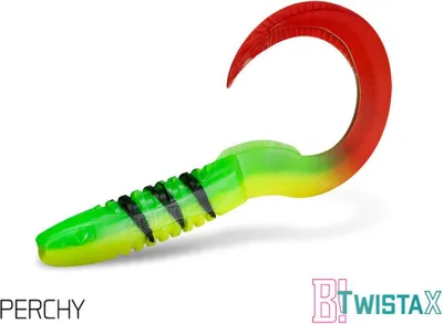 Produktbild von DELPHIN TwistaX Eeltail UVs, Gummiköder für Raubfische, 6cm, PERCHY, 101004029