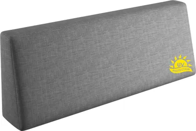 Produktbild von sunnypillow Palettenkissen mit abnehmbarem Bezug UV - beständig Rückenkissen 120x40x20/10cm Grau