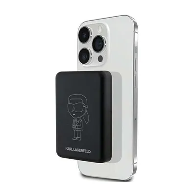 Image de Karl Lagerfeld Powerbank Inductionklpbm5Kiottgk 5000Mah Noir/Noir Nft Outline Ikonik Magsafe