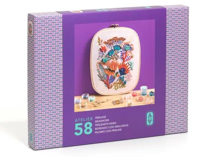 Obrázek produktu pro Kreativní dílna 58 pro dospělé: Vyšívání korálky, Djeco